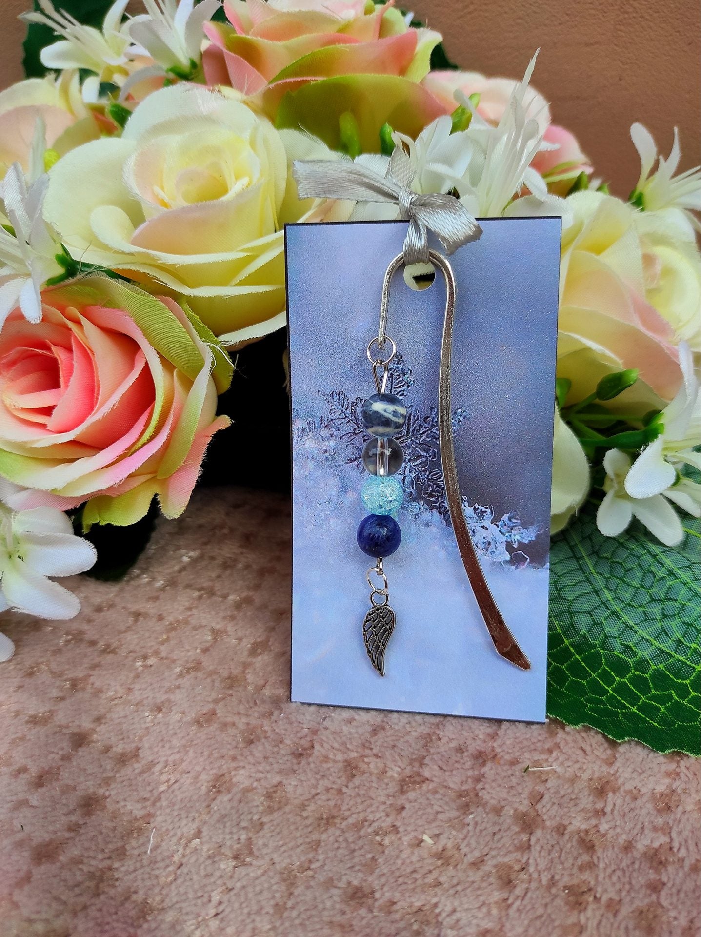 Nyugtató ásvány könyvjelző angyal